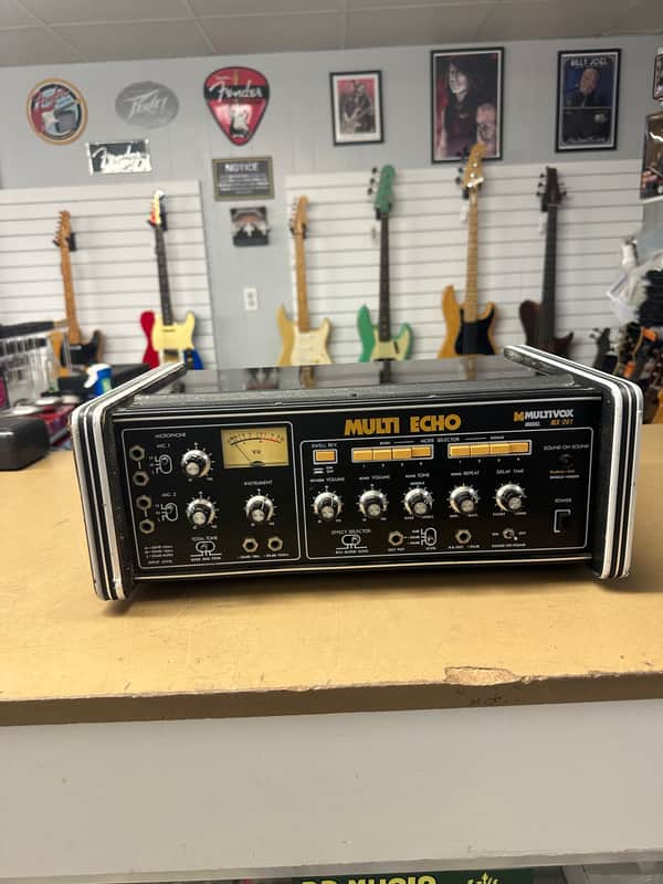 Multivox MX-201 Multi Echo Tape Delay and Reverb 1970s - Black image 1