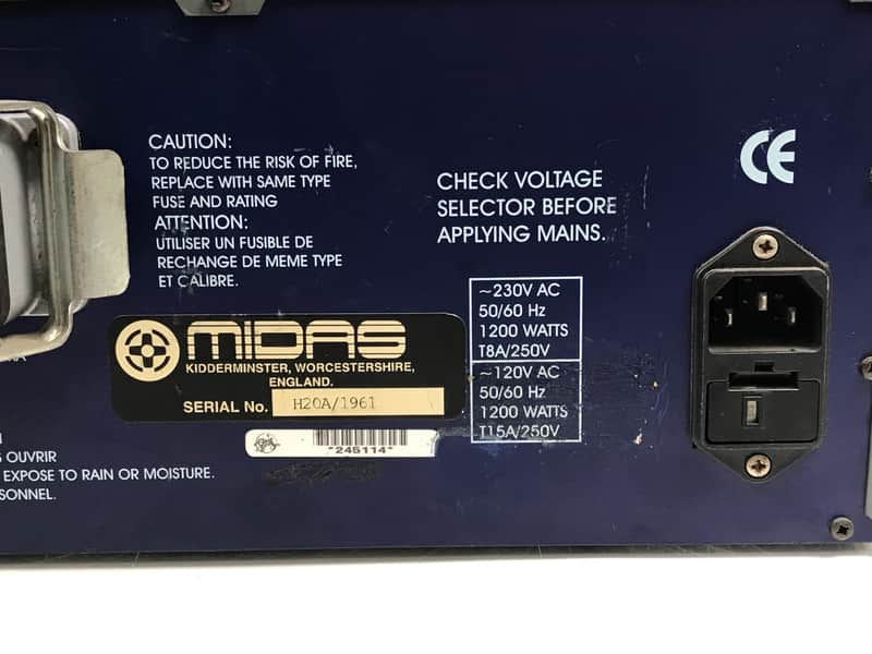 Midas PS750 Power Supply PSU, Heritage 2000, 3000, 4000 | Reverb