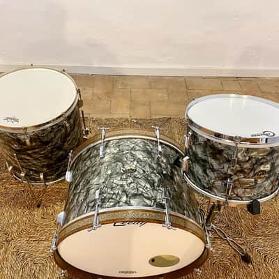 Leedy&ludwig Drumset 1951-1954 Black diamond pearl image 4
