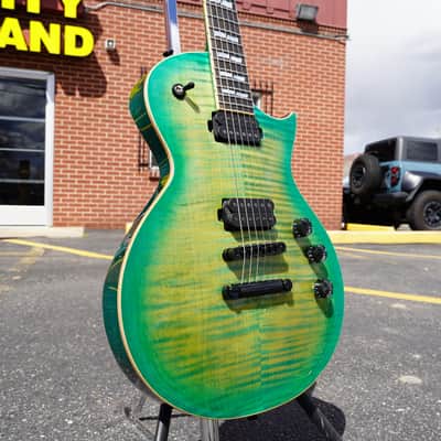 ESP USA Eclipse Lime Burst 6-String Electric Guitar w/ Form Fit Case (2024) image 5