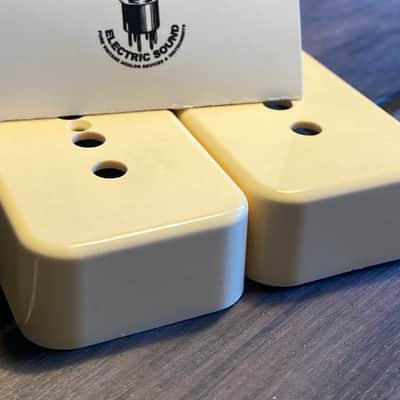 General Vintage Tone  1950 Vintage old Gibson Butyrate p90 cover set Vintage bone  1990 Vintage bone image 4