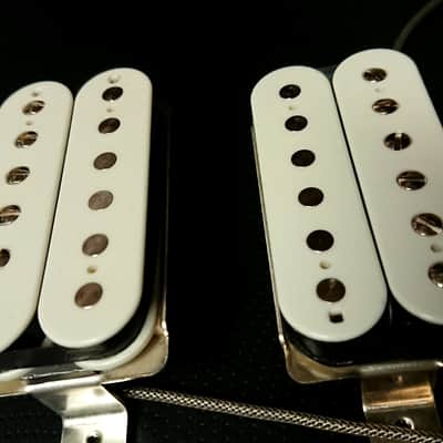 Humbucker PAF Pickups 1958 -59 VINTAGE Bone WHITE Fits Gibson LP SG Les Paul Hand Crafted Q pickups image 2