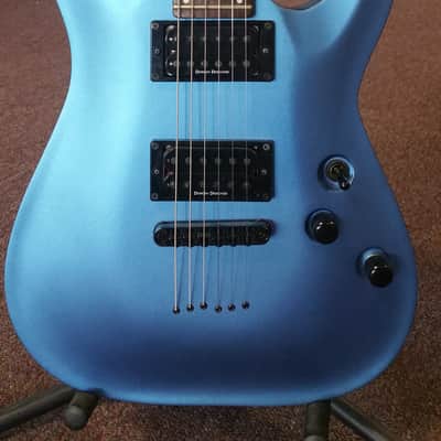 Schecter C-1 Special Diamond Series Satin Metallic Blue W/Gig bag image 2