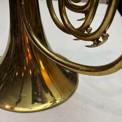 King 1122 Mellophone / Marching French Horn c.1980 w/ Anvil Flight Case – Good Playing Condition image 18