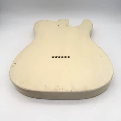 MJT Telecaster Body Lefty Relic Alder Nitro Vintage White Light mjt6672 image 7