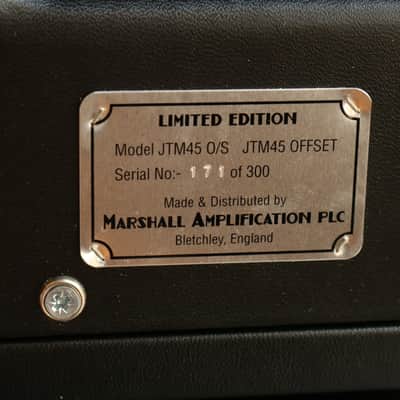 Marshall JTM45 O/S Offset Limited Edition 45-Watt 4x12" Guitar Amp Half Stack 2004 - Black / Beige image 10