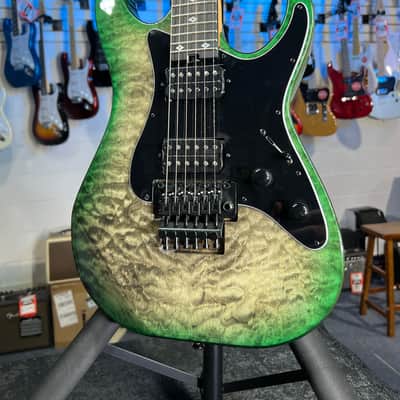 Kramer Volante Quilt HHFR Electric Guitar Ultramarine Burst GET PLEK'D! 590 image 1
