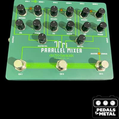 Electro-Harmonix Tri Parallel Mixer Effects Loop Mixer/Switcher 2019 - Present - Green - X18950 image 2