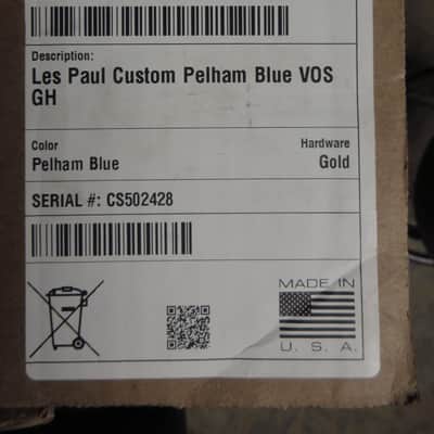 Gibson Ltd Ed Les Paul Custom 2025 - Antique Pelham Blue VOS image 15