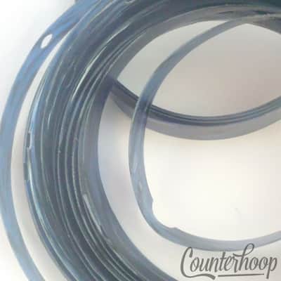 Rogers Blue Onyx Bass Drum Hoop/Rim Inlay 9/16" 44 1/4" Wrap Vintage 60s-70s USA image 3