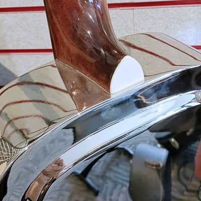 Epiphone Bluegrass MD-100 Resonator CHROME Acoustic Guitar by Gibson RARE image 8