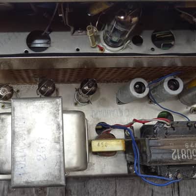 Montarbo Super MB 1959 White & Red All Tube Amp RARE Made in Italy image 8