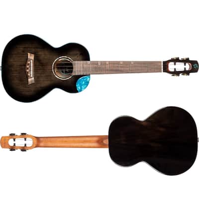 Flight Nighthawk EQ-A Solid Spruce Top Mahogany Neck 4-String Acoustic-Electric Tenor Ukulele w/Gig Bag, Pickup & Humidifier image 3