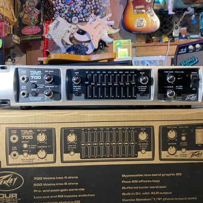 Peavey Tour Series 700 Rackmount Bass Head 2010s? - Silver and Black image 1