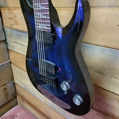 Schecter Guitar Research Omen Elite-7 - See-Thru Blue Burst image 5