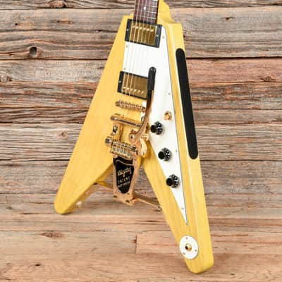 Banker Custom 58 Spec V Korina Natural Lightly Aged w/Bigsby & OX4 PAF Pickups (Serial #0124) image 2