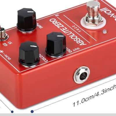 moVall MP103 Absolute Zero Fuzz Red Guitar Effects Pedal moVall MP103 2025 - RED image 6