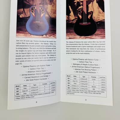Ovation Price List 1996 image 5