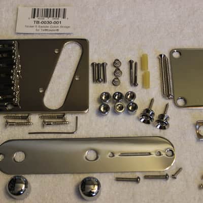 Fender/Gotoh Telecaster Nickel Body Hardware Set Modern GTC202 6-saddle Bridge USA Tele TB-0030-001 image 2