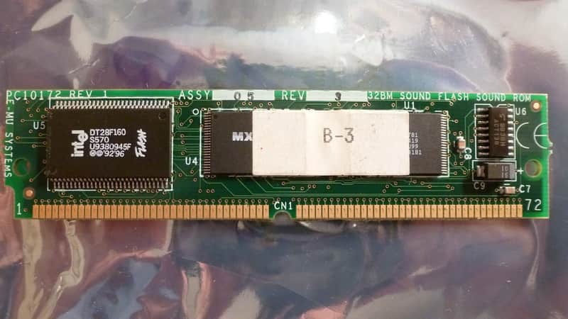 Tested Working E-MU Systems Emu Definitive B-3 Hammond B3 Tone Wheel Organ Expansion Board Sound ROM Card for Proteus 2000-class synths such as P2K P1K XL1 MoPhatt Orbit3 Planet Earth Virtuoso Vintage Pro/Keys PK6 XK6 MK6 Ensoniq Halo XL7 MP7 PX7 2500 image 1
