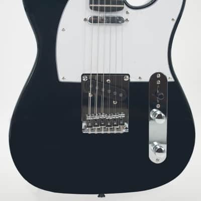 Jay Turser - TL Style Lightweight Solid Body Electric Guitar, Black image 4