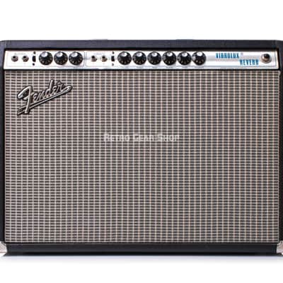 Fender Vibrolux Reverb 2-Channel 2x10" Guitar Combo Tube Amplifier 1973 image 2