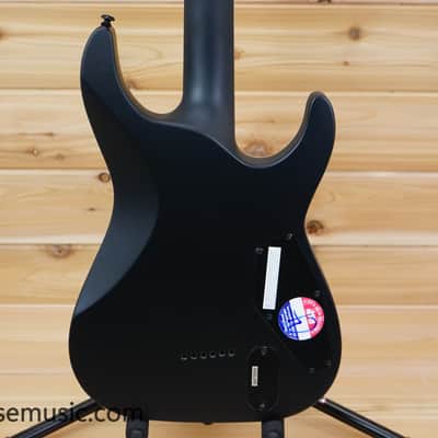ESP LTD MH-1000 Baritone Left Handed - Black Satin image 2