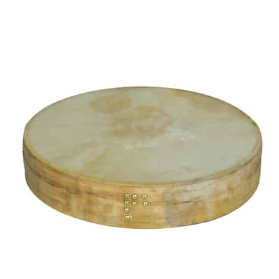 Traditional Bodhran Frame Drum 16” with Handle | Natural Goatskin Head | Includes Carry Bag & Wood–Leather Mallet | By Next Harps image 7