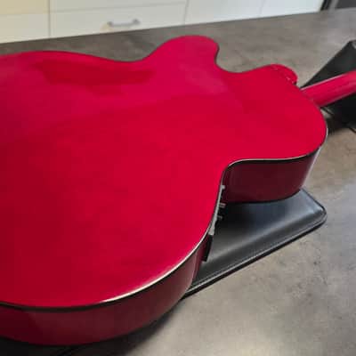 Gibson EC-10 Standard 1998 Special Limited Edition Cherry Red EC10 Pro Studio Guitar American 90s USA Acoustic Electric Thin Thinline Jumbo Stage Songwriter Light Lightweight Only 2kg image 18