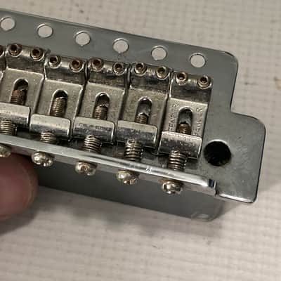 2010's MIM Fender Mexico Stratocaster Factory 6 Post Tremolo Bridge & Arm 2 1/16" String Spacing image 11