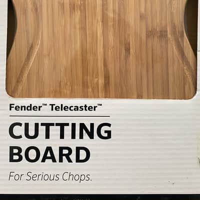 Fender Telecaster Bamboo Cutting Board – NEW Sealed NOS – Shrink Wrapped – Guitar Shaped Kitchen Gift image 2