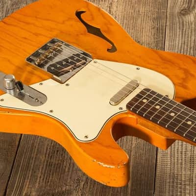 Telecaster Haar Guitar Trad T Thinline  orange antique aged imagen 13