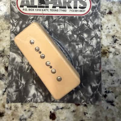 Allparts Soapbar Style P-90 Single Coil With Cover PU436 - Cream image 1