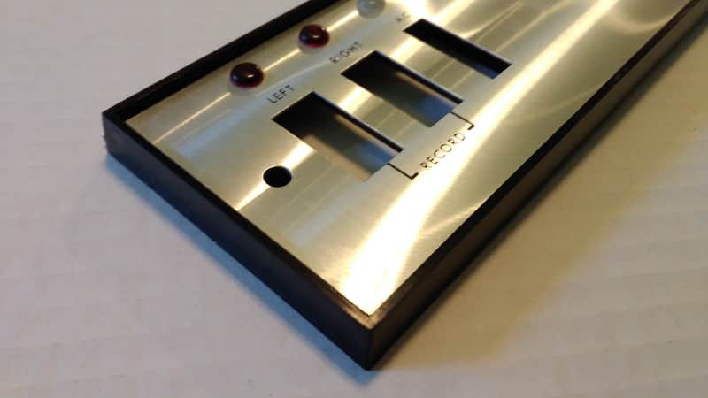 Realistic 999 Metal Faceplate Covers (Reel to Reel Tape Player by Radio Shack) image 1