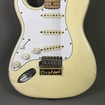 LEFTY! Vintage 1987 Fender ‘67 Strat Olympic White Blonde Custom Aged Nitro USA Swamp Ash Solid Body CTS Pots Blender Relic 6.9 Lb HSC image 1
