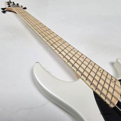 Dingwall NG3 5-String Ducati White Fanned Fret Multi-Scale - 9.06lbs #21063 image 15
