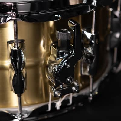 Yamaha 14" x 6.5" Recording Custom Brass Snare Drum image 3