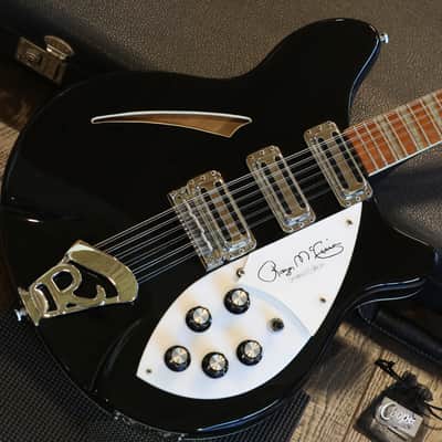 1998 Rickenbacker 370/12RM Roger McGuin Limited Edition 12-String Electric Guitar Jetglo + OHSC image 2