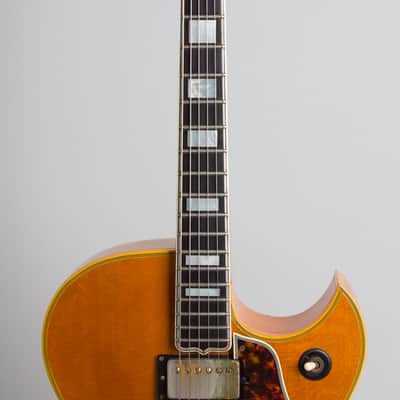 Gibson  L-5CESN Arch Top Hollow Body Electric Guitar (1968), ser. #523175, original black hard shell case. image 8