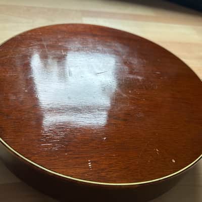 1940's U.S. Kay 4-string Tenor Banjo Patriotic WW2 + Original Case image 15