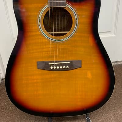 Returned Kona acoustic electric guitar sunburst KSP1CESB image 2