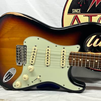 Fender Road Worn '60s Stratocaster Strat Electric Guitar - 3-Color Sunburst image 2
