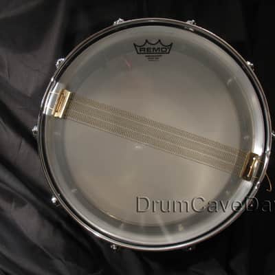 VINTAGE 1962-63 SUPER LUDWIG 400 5X14" COB (CHROME OVER BRASS) SNARE DRUM pre-LM400, COB HOOPS!!! image 10