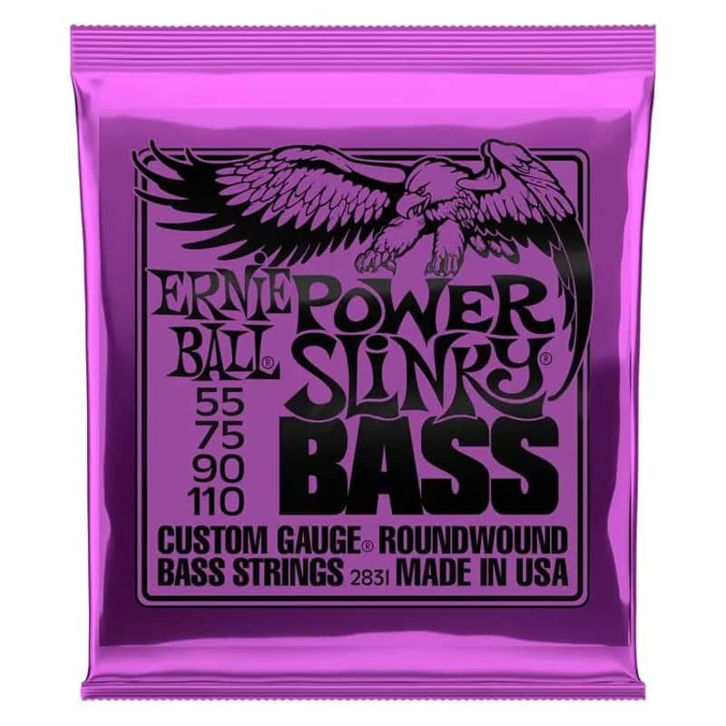 Ernie Ball 2831 Power Slinky Nickel Wound Electric Bass Strings (55-110) 2010s - Silver image 1