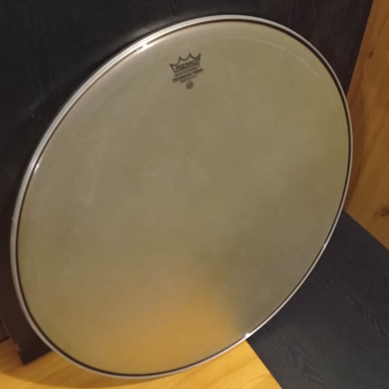 Remo 25" Renaissance Hazy Timpani Head w/ Aluminum Insert Ring (RC-2500-RA)- White image 1