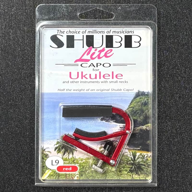 Shubb Lite Capo For Ukulele L9 Red! For Tenor Concert Soprano! image 1