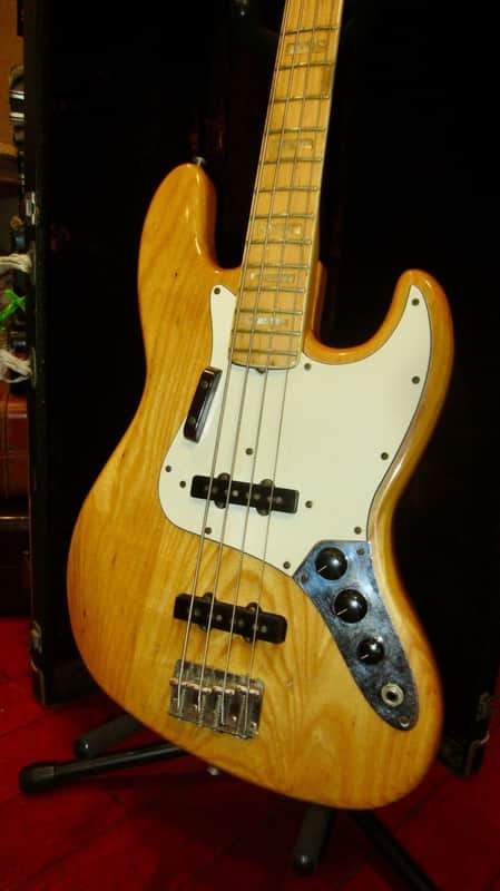 1973 Fender Jazz Bass Natural w/ Vintage Hard Case image 1