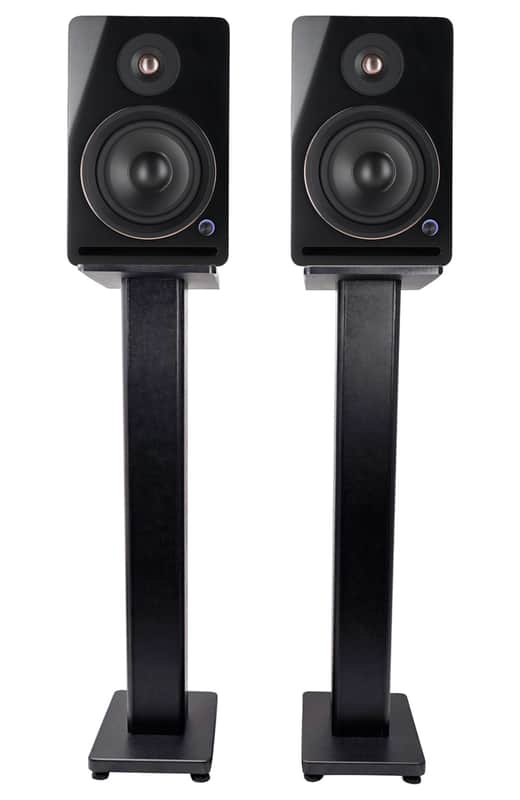 (2) Rockville APM5B v2 5.25" Powered Studio Monitors w/USB/Bluetooth+36" Stands image 1