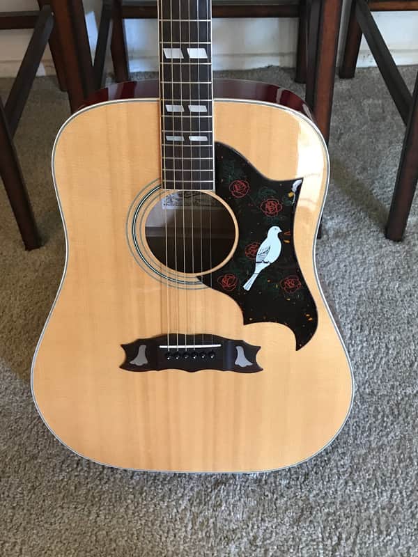 Japan Dove acoustic guitar by Aria, Lawsuit, just set up, buttery