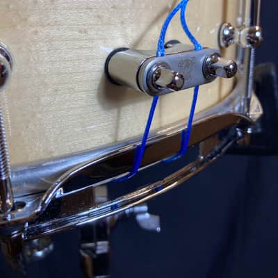 David Frangioni Collection, Bone - 6.5x14" Carbcutter 4-Ply Carbon Fiber and Maple Shell Snare Drum 2020s image 15